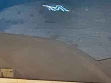 And the M all lit up above the stadium. 