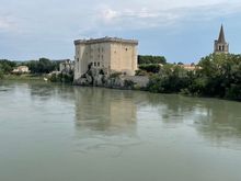 The Tarascon castle on the river 