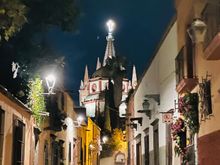 Walking back to our apartment after dinner the other night. 