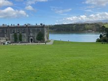 Plas Newydd - view from meadow toward home & Menai Strait