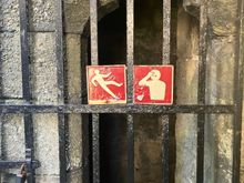 Caernarfon Castle - I thought this sign was funny