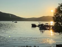 Sunset on Whitefish Lake. 