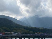 Deep clouds and brief rain 