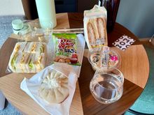 We tried a variety of snacks from 7/11. All pretty decent!