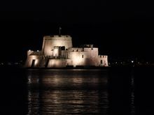 Bourtzi Castle at Night