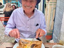 Galette Complete...ham, cheese, mushrooms, onions & egg...tres bien!