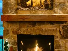 It’s a three season room with radiant heaters in addition to the fireplace. 