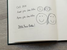 More before and after. This the the merci note that we left for our wonderful Loches host Marie-Christine. Renters may just receive an invite for coffee at her nearby Loches home.