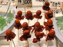 Oh...and baby octopuses on a stick?