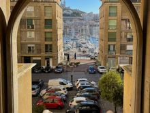 View down on the port from the hills of Le Panier