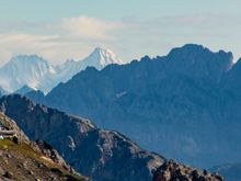 Grossglockner, Austria, just visible on zoom
