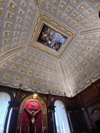 The ceiling of the Sacristy