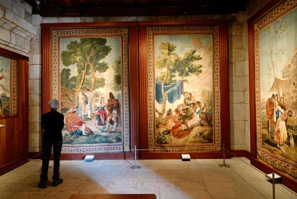 Cathedral museum with gorgeous tapestries, some by Ruebens and Goya. Shhhh, photos not allowed.