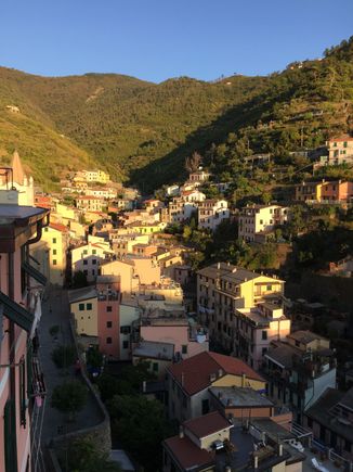 Another view from our terrace away from the sea.