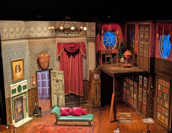 Stage set for the play