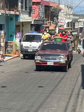 Traffic in Solola.