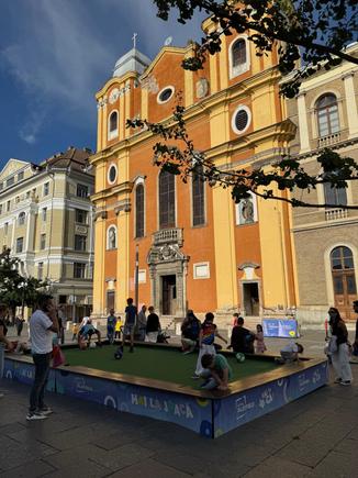 Games for children at the festival