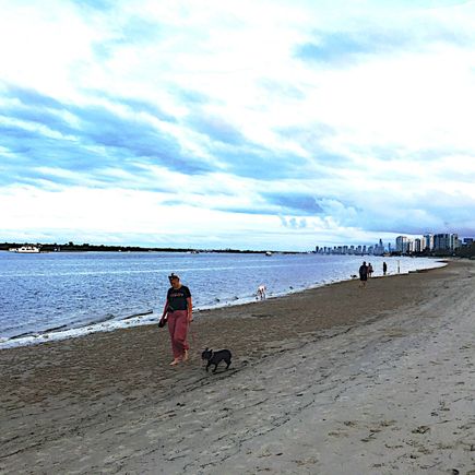 Across the street from my home.