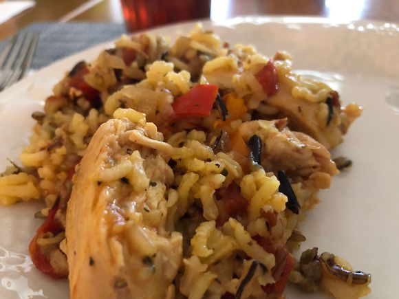 Early supper today as we had no lunch. This was very good!