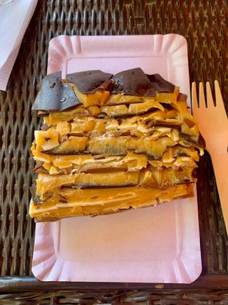 After pizza, the most decadent dessert of the trip (and there were many!): alternating layers of chocolate and crème de leche. Sooo rich and sooo good!!!!