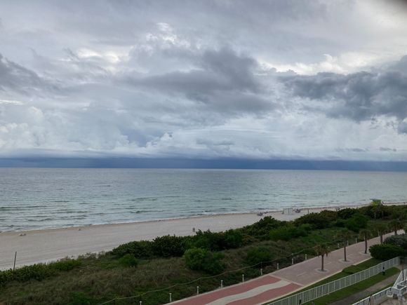 Mid afternoon here (Miami Beach). A good squall to the south.