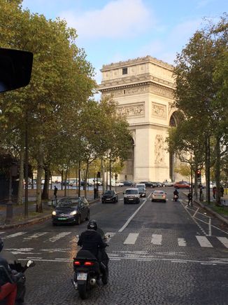 Arriving at the  Arch