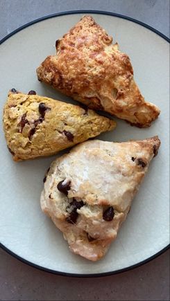 3 types of scones for breakfast 