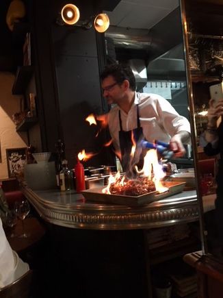 The celebrity crush in question from my lunch with Belinda at Chez l’Ami Jean.