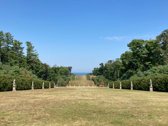 Looking down the Grand Allee 