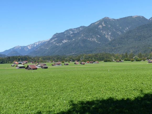 Rural landscape near Alpspitzbahn station 