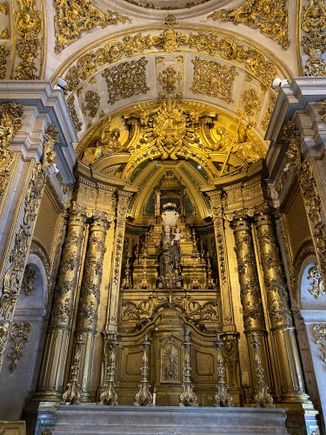 Very gold church at the Tile museum