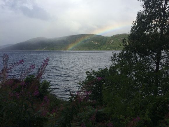 Rainbow over Loch Ness. No monster sightings.