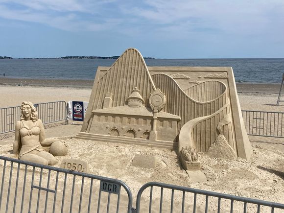 Revere beach sand sculpture 