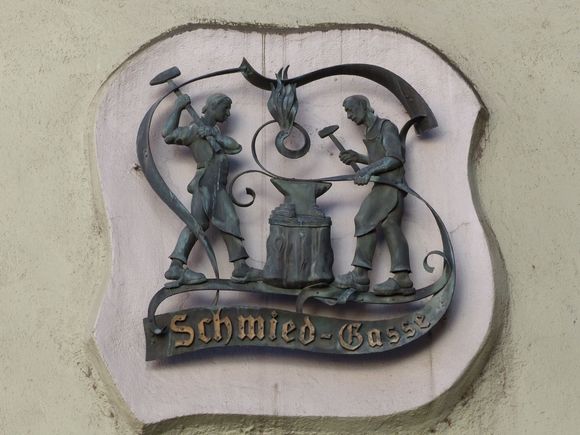 Hotel backs on to this alley