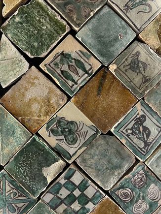 Some of the original tiles