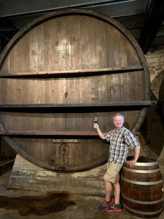 Used to be the largest wine barrels in South America until they stopped using them. Got too old.