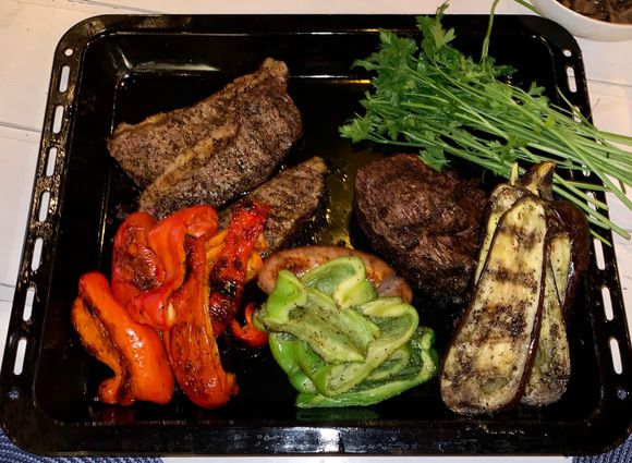 Yummy!!! Beef is king here. There are 12 million cows for 3.3 million people. But due to the severe drought, many of the cows are dying…