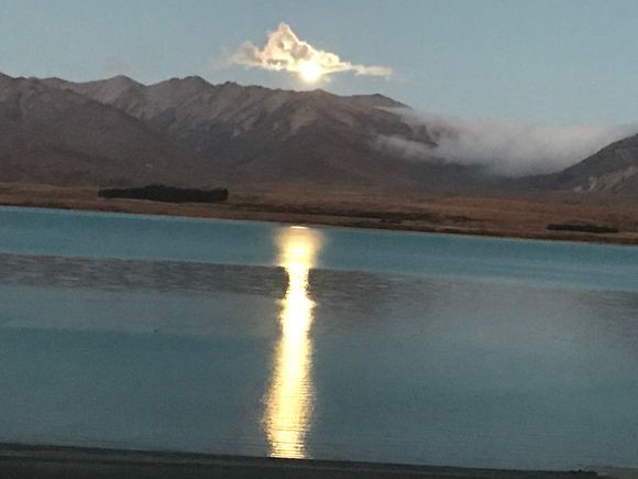 Moon rising taken from caravan.