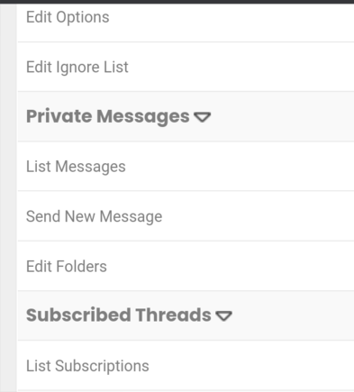 Scroll down until you see Private Messages on the left.  Choose "Send New Message"