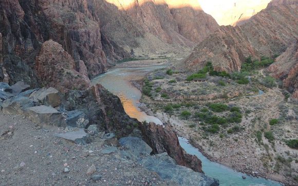 Sunrise on the way up 