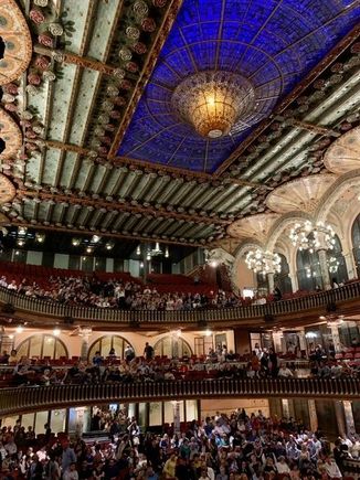 The famed Palau de la Musica where we enjoyed 3 terrific guitarists and 2 incredible Flemenco dancers.
