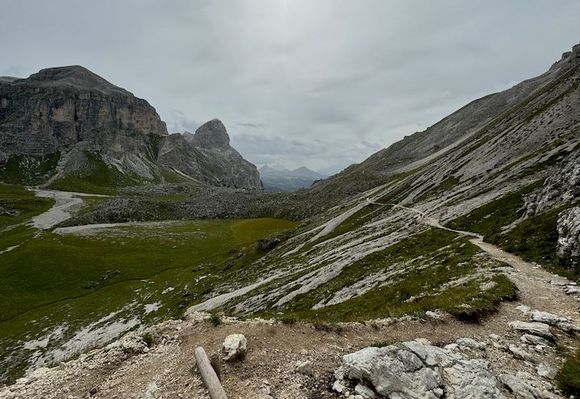 Out of the trees and into the rocky terrain