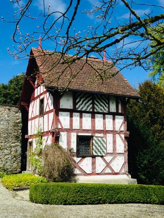 cottage next to castle