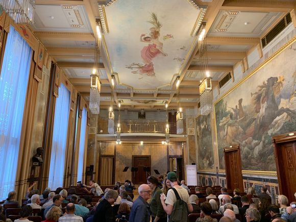 Gregr Hall inside the Municipal House where the concert was held. Very beautiful building inside and out.
