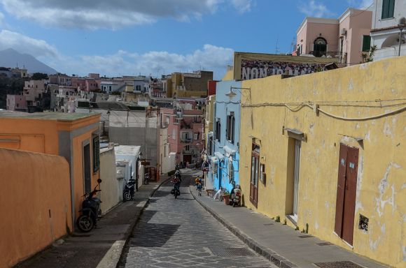 Neither. This is Procida, one of the most picturesque places in all of Italy. Campania at its colorful best.
