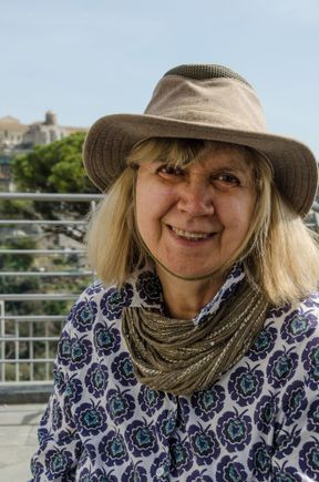 An angel come to earth. The Tilley hat rep for Italy. Friendly gal. Let me sleep with her.