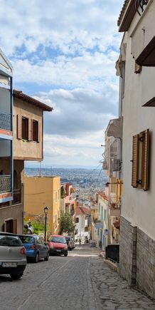 
The sea view rewards the climb.