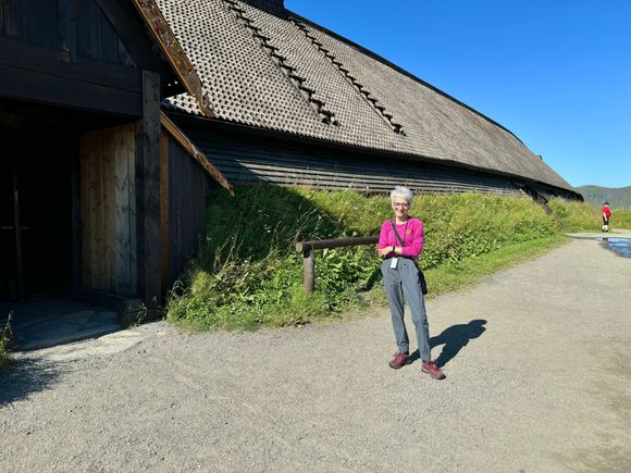 Viking longhouse (recreation) in Brunnoysund 