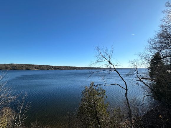 Yesterday - perfect blue skies. 
