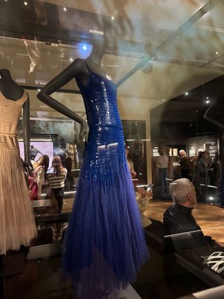 Same dress in blue. 